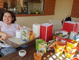 Laura helps support the elderly