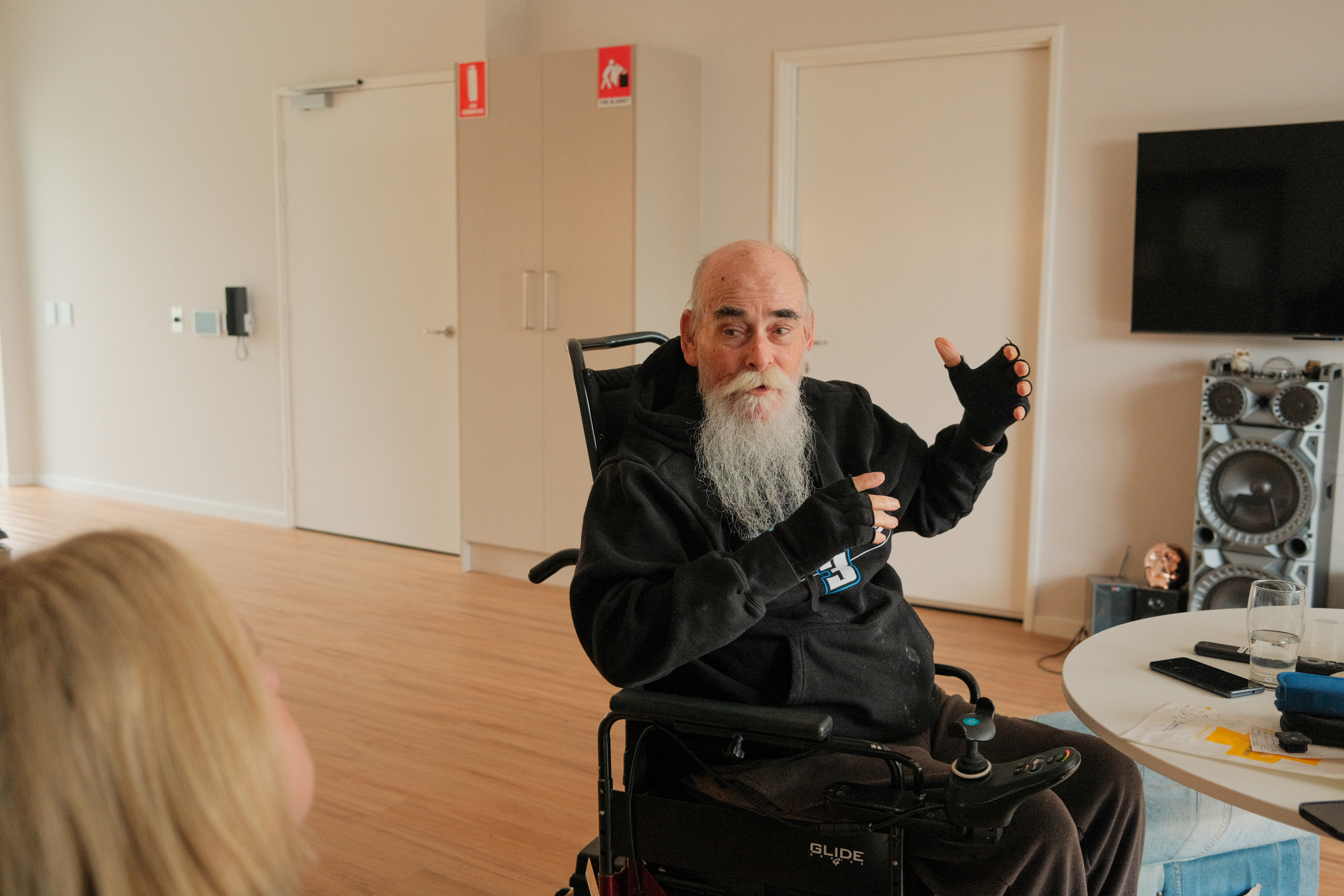 Keith in his Specialist Disability Accommodation (SDA) home