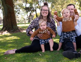 A gift this Christmas will help babies like Jasper and August
